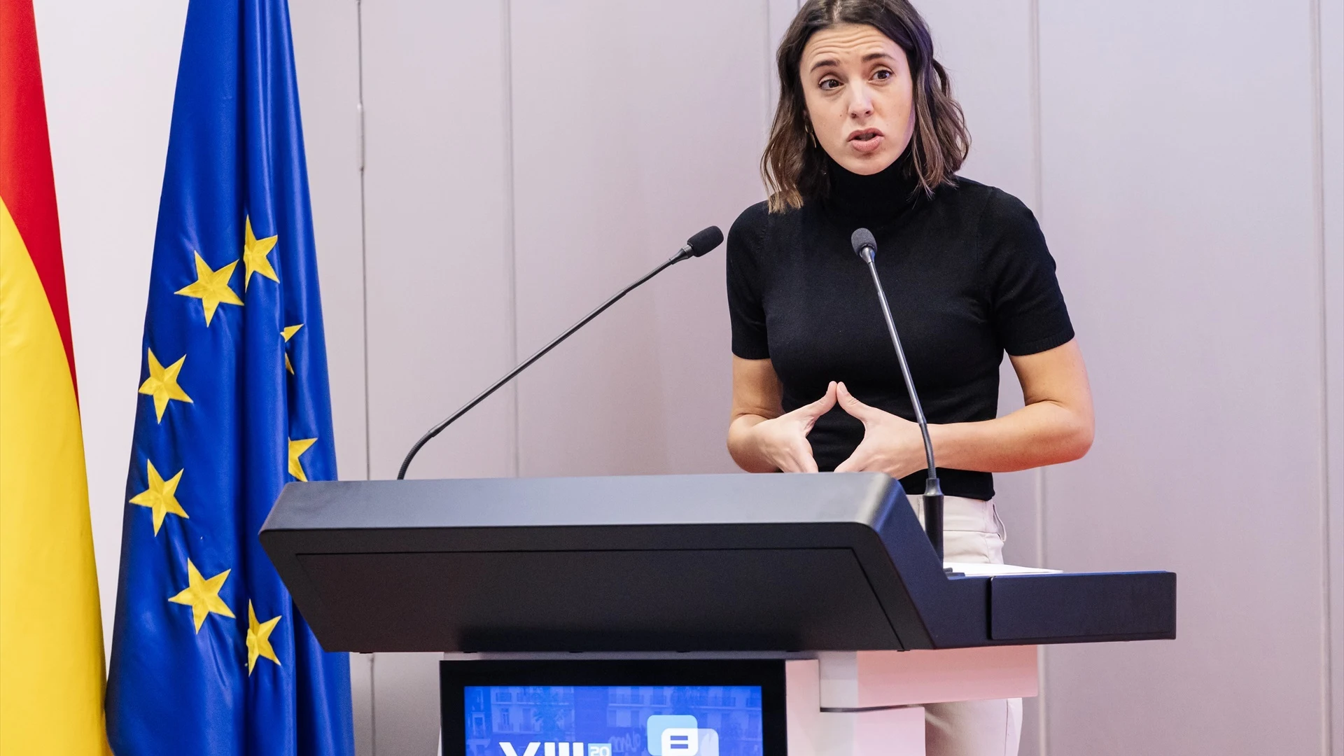 La ministra de Igualdad en funciones, Irene Montero