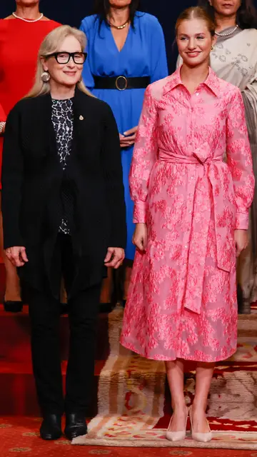 Meryl Streep con la princesa Leonor en España Meryl Streep con la princesa Leonor en España