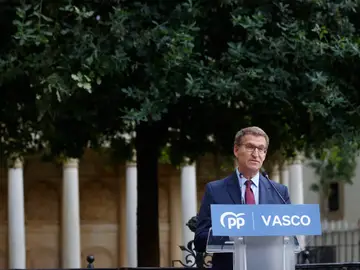 Alberto Núñez Feijóo, durante un acto en Gernika Alberto Núñez Feijóo, durante un acto en Gernika