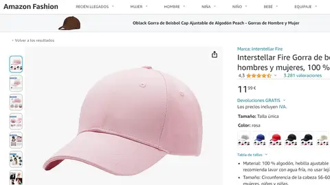 Gorra rosa Gorra rosa