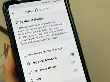  la Seguridad Social de Andalucía advierte de un SMS para notificar citas hospitalarias 