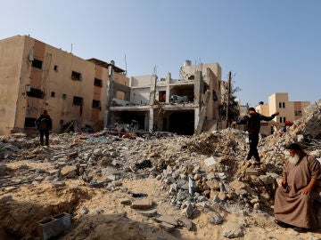 Ruinas en la Franja de Gaza