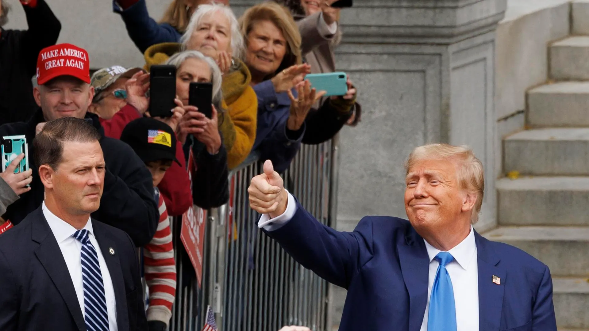 El expresidente de EEUU Donald Trump en New Hampshire El expresidente de EEUU Donald Trump en New Hampshire