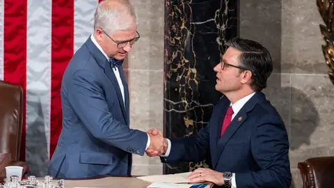 Mike Johnson, nuevo presidente de la Cámara Baja de Estados Unidos Mike Johnson, nuevo presidente de la Cámara Baja de Estados Unidos