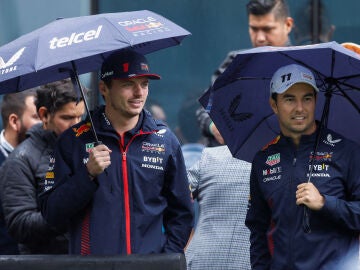 Max Verstappen y Checo Pérez, en México