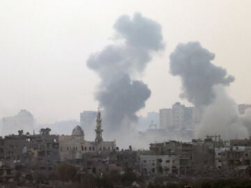 Imagen de la Franja de Gaza tras los bombardeos