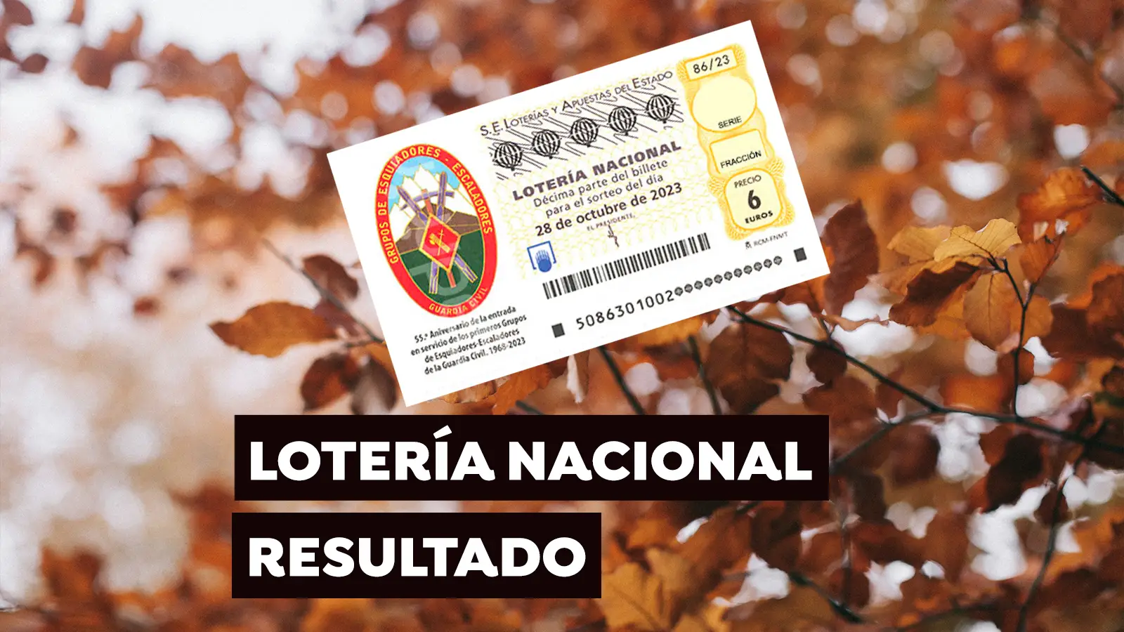 Sorteo Loter&iacute;a Nacional: Comprobar d&eacute;cimo de hoy s&aacute;bado 28 de octubre, en directo