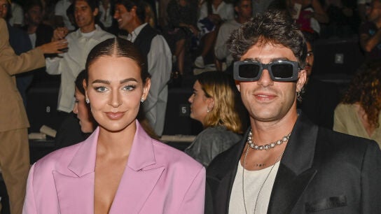 Laura Escanes y &Aacute;lvaro de Luna en la Fashion Week Madrid