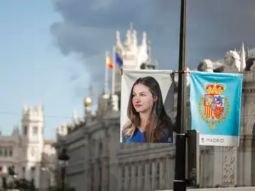 Bandera con la imagen de Leonor Bandera con la imagen de Leonor