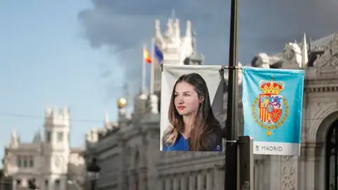 Bandera con la imagen de Leonor Bandera con la imagen de Leonor