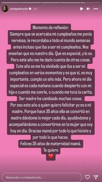 Cristina Pedroche el día de su cumpleaños Cristina Pedroche el día de su cumpleaños