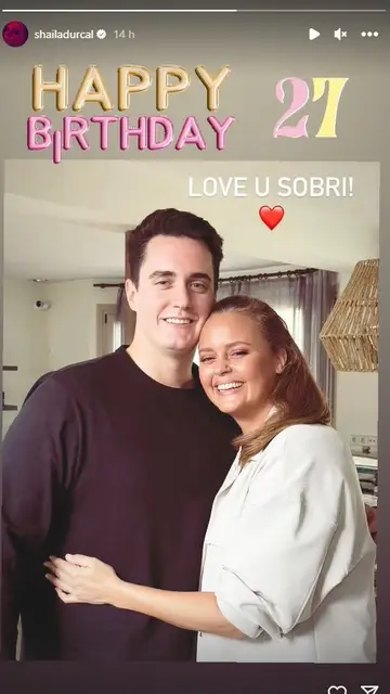 Shaila Dúrcal felicita a su sobrino Christian Shaila Dúrcal felicita a su sobrino Christian