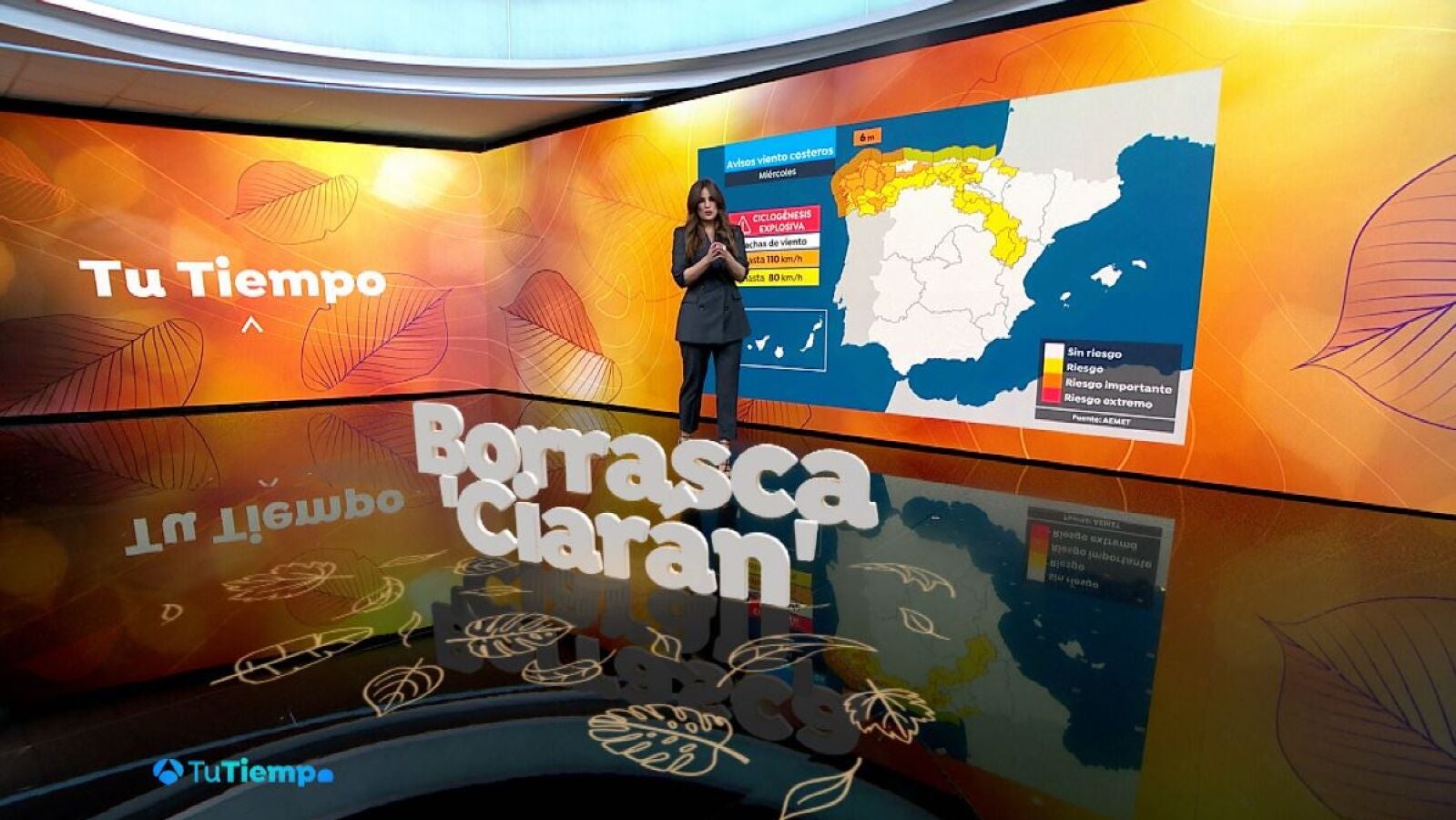 Temporal histórico a la vista: Mercedes Martín alerta sobre 'Ciarán'