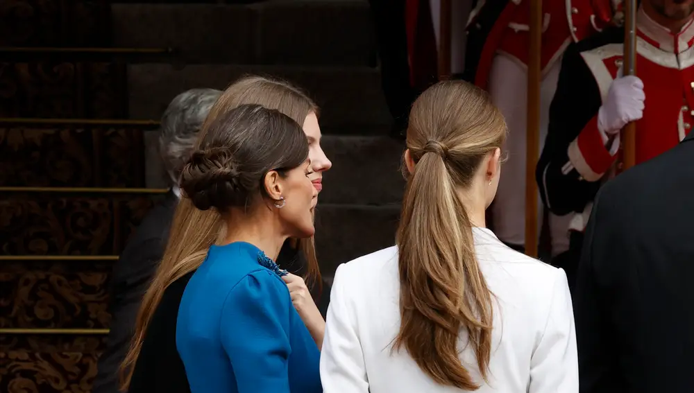 La reina Letizia y la princesa Leonor en la jura de la Constitución de la herdera