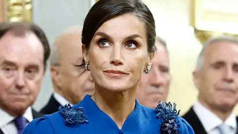 Los apliques del vestido de Letizia Los apliques del vestido de Letizia