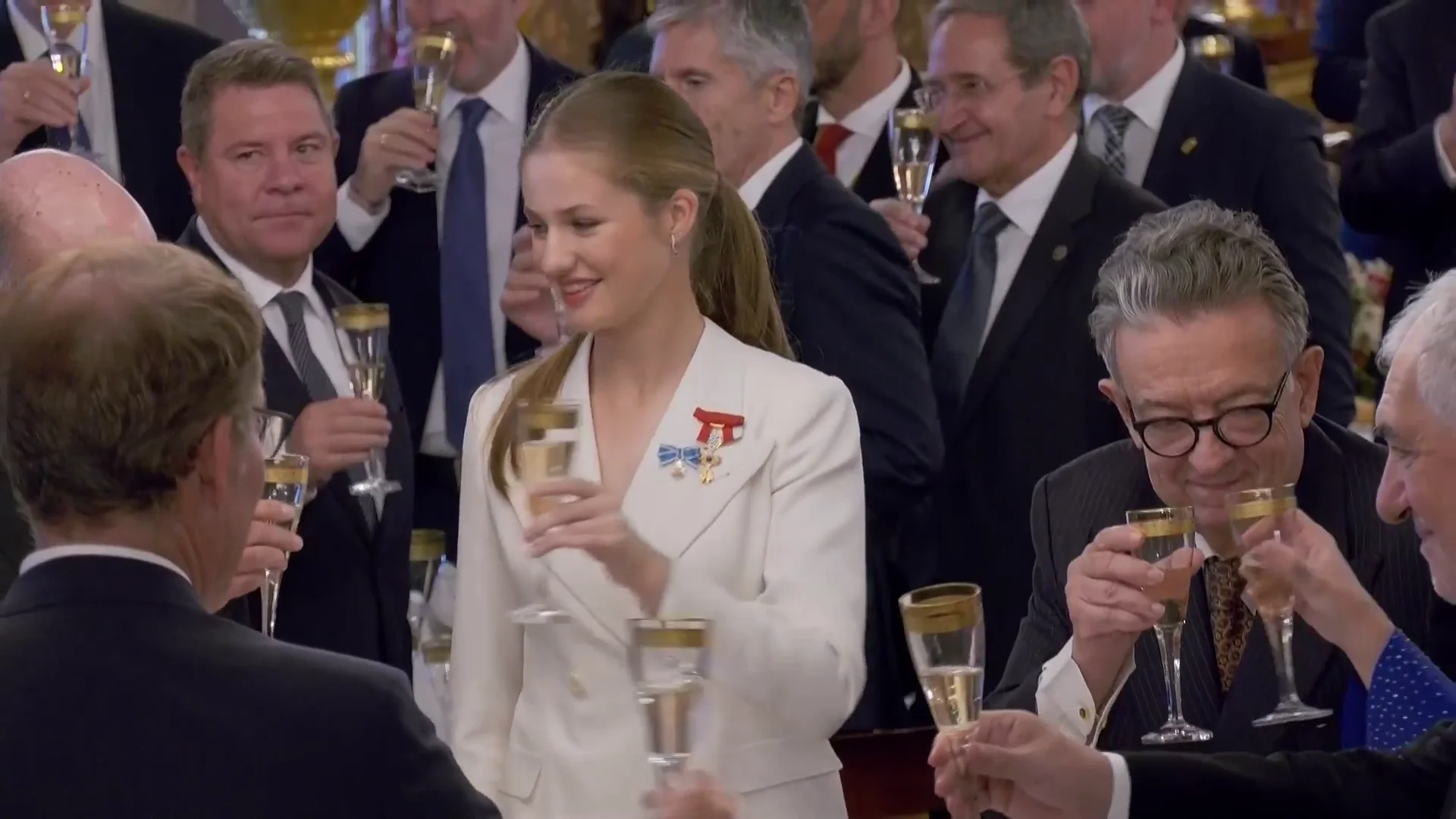 El 'brindis' en el Palacio Real