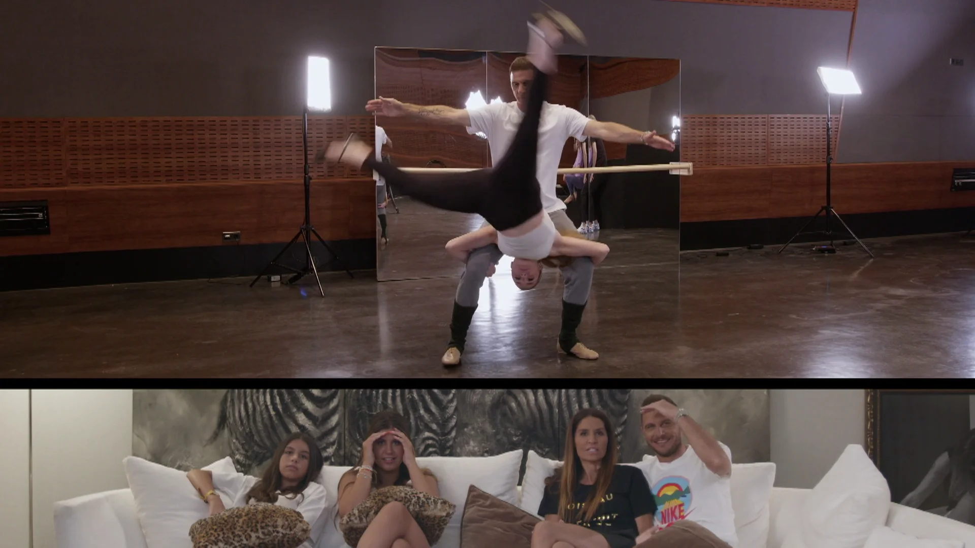 El descuido de Joaquín que acaba con la bailarina en el suelo El descuido de Joaquín que acaba con la bailarina en el suelo