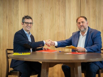 Félix Bolaños (PSOE) y Oriol Junqueras (ERC)