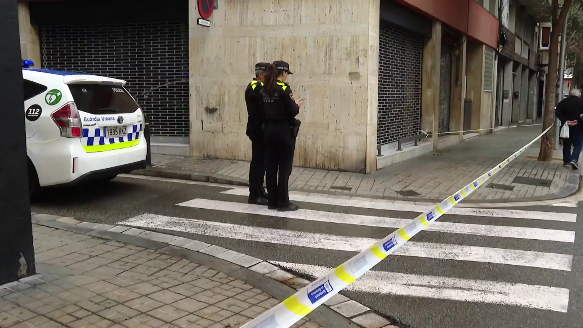Desalojan la sede de Vox en Barcelona Desalojan la sede de Vox en Barcelona