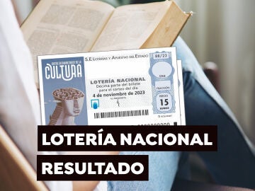 Sorteo Extraordinario de la Cultura de la Lotería Nacional. Comprobar décimo de hoy sábado 4 de noviembre, en directo