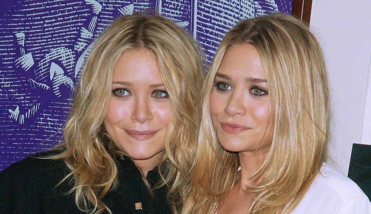 Ashley Olsen y Mary-Kate Olsen en Nueva York en el a&ntilde;o 2008