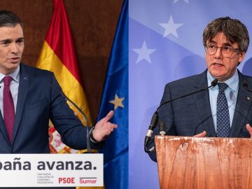 Pedro Sánchez y Carles Puigdemont