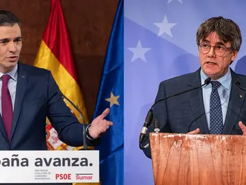 Pedro Sánchez y Carles Puigdemont Pedro Sánchez y Carles Puigdemont