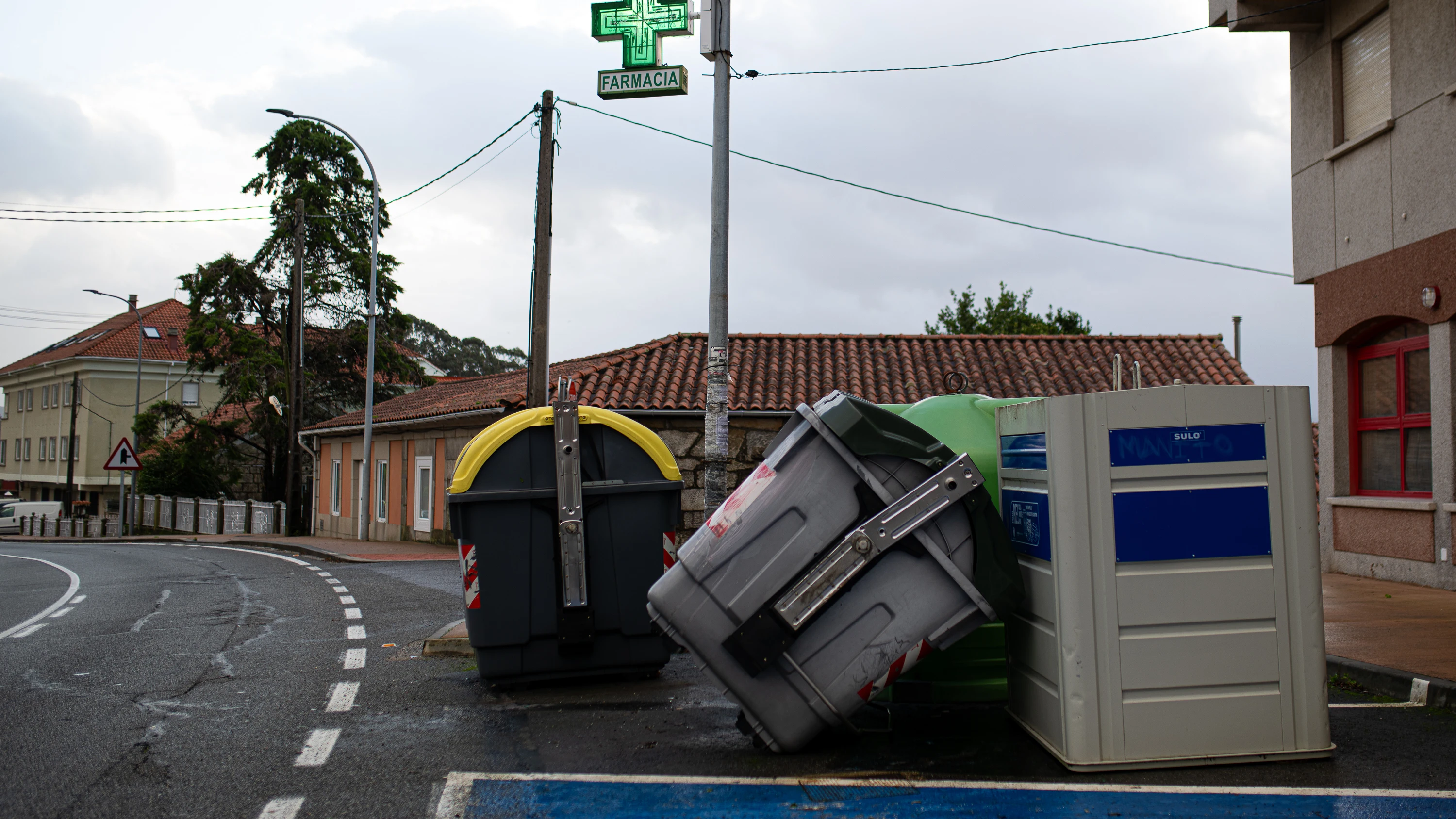 Consecuencias de la borrasca 'Domingo' en Galicia.