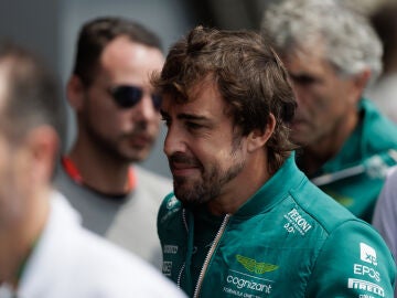 Fernando Alonso en el paddock del GP de Brasil 2023