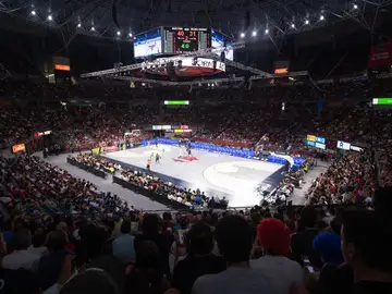 El estadio Fernando Buesa Arena en un partido El estadio Fernando Buesa Arena en un partido