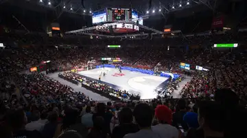 El estadio Fernando Buesa Arena en un partido