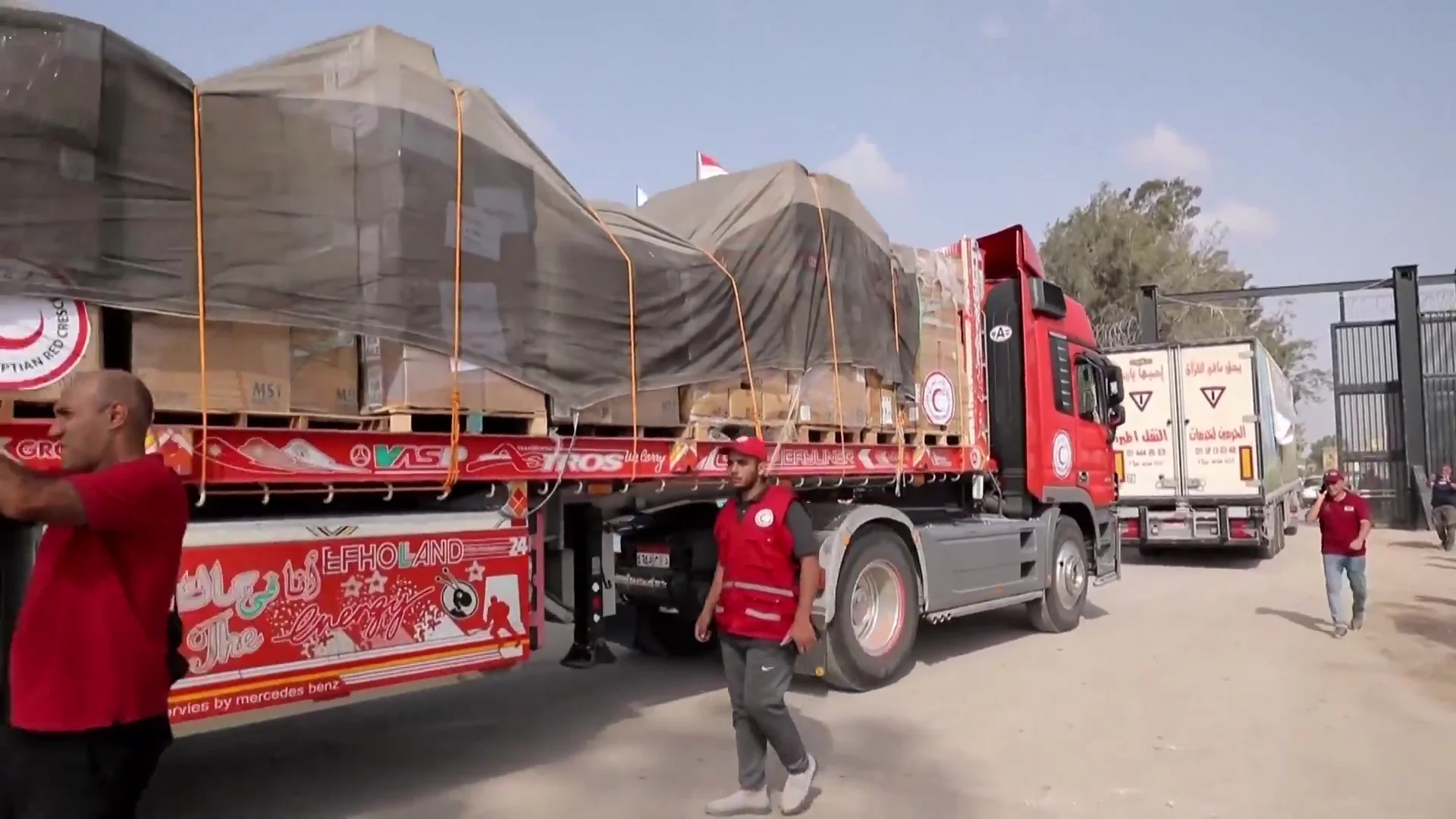 Entrada de ayuda humanitaria en Gaza