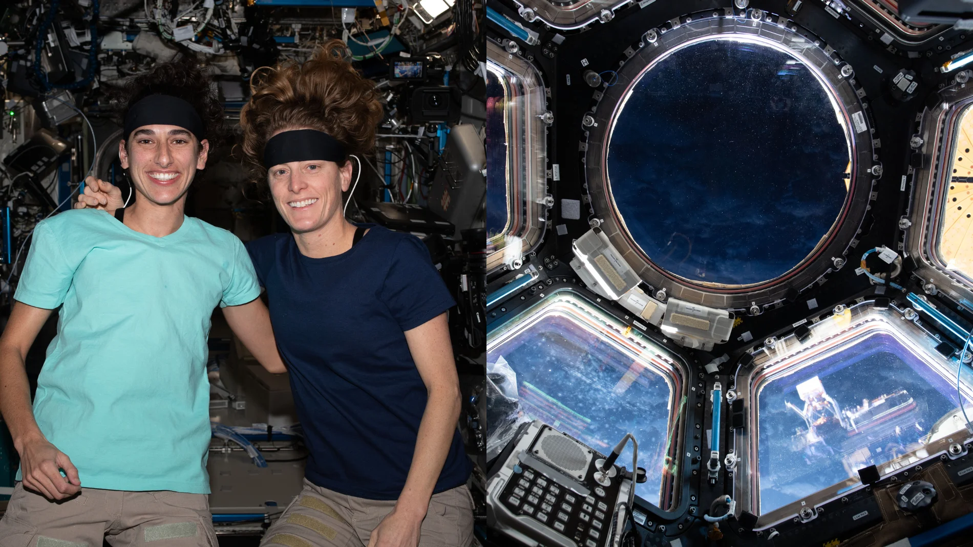 Las ingenieras de la NASA Jasmin Moghbeli and Loral O&#39;Hara, pertenecientes a la Expedición 70.