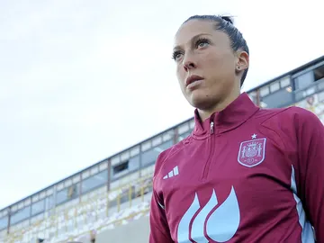 Jennifer Hermoso en un entrenamiento de la Selección Española Jennifer Hermoso en un entrenamiento de la Selección Española