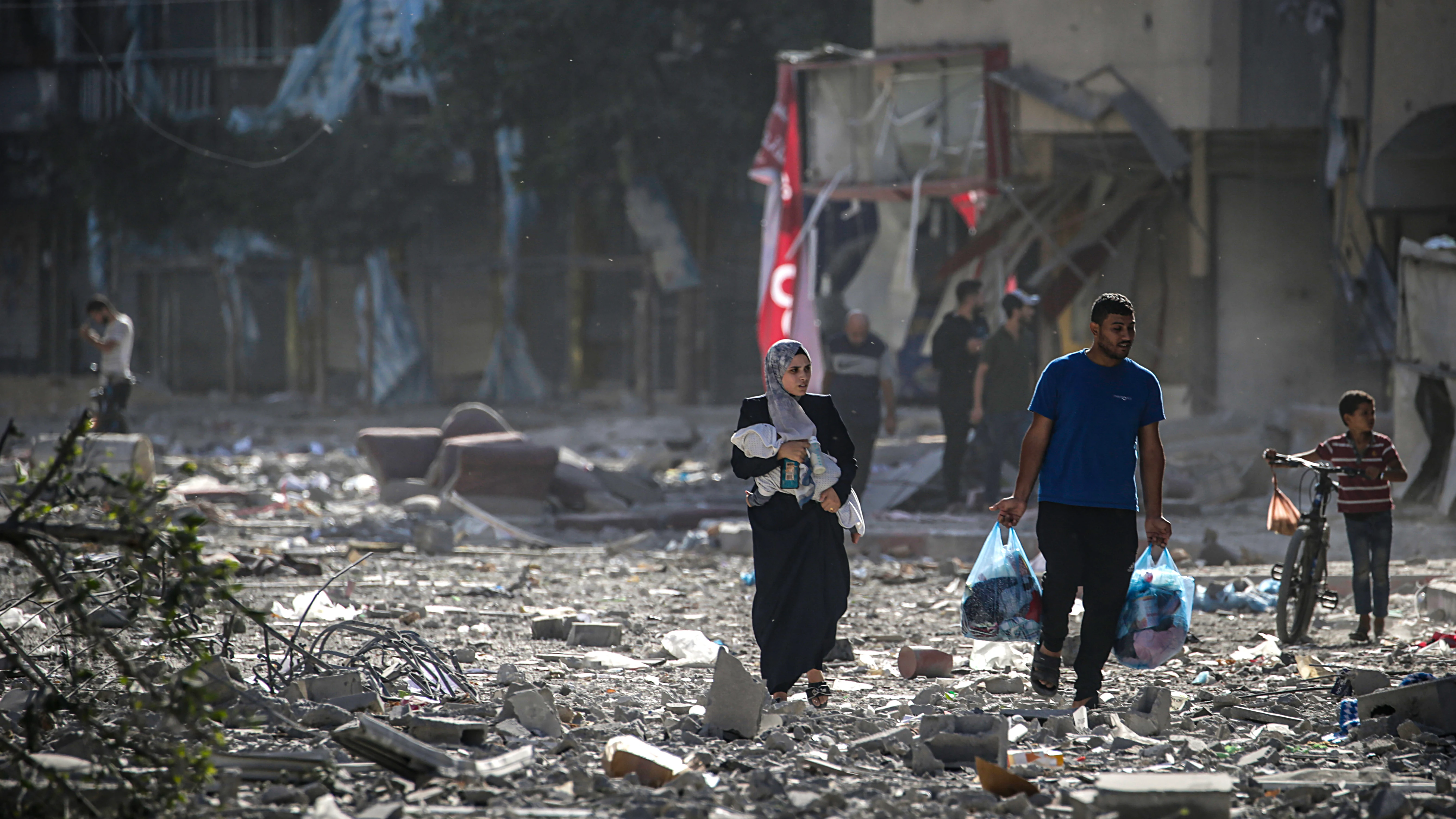 Un mes de guerra entre Israel y Hamás Un mes de guerra entre Israel y Hamás