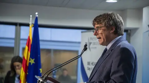 El expresidente de la Generalitat y eurodiputado de Junts, Carles Puigdemont