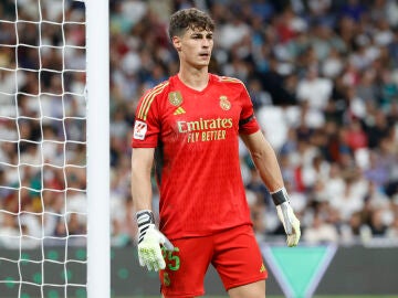 Kepa Arrizabalaga, en un partido con el Real Madrid