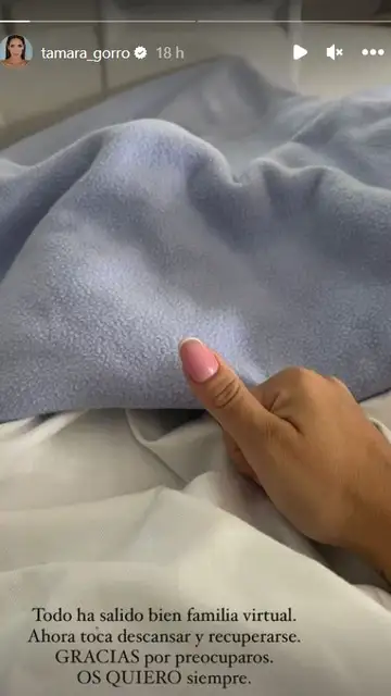 Tamara Gorro comenta que todo ha salido bien tras operarse la nariz Tamara Gorro comenta que todo ha salido bien tras operarse la nariz