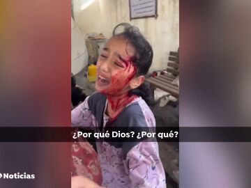 "¿Por qué, Dios mío?", el grito desesperado de una niña tras el ataque de Israel a un hospital de Gaza 