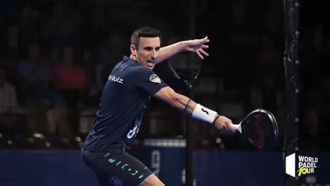 Víctor Ruiz, en acción en el Malmö Open Víctor Ruiz, en acción en el Malmö Open