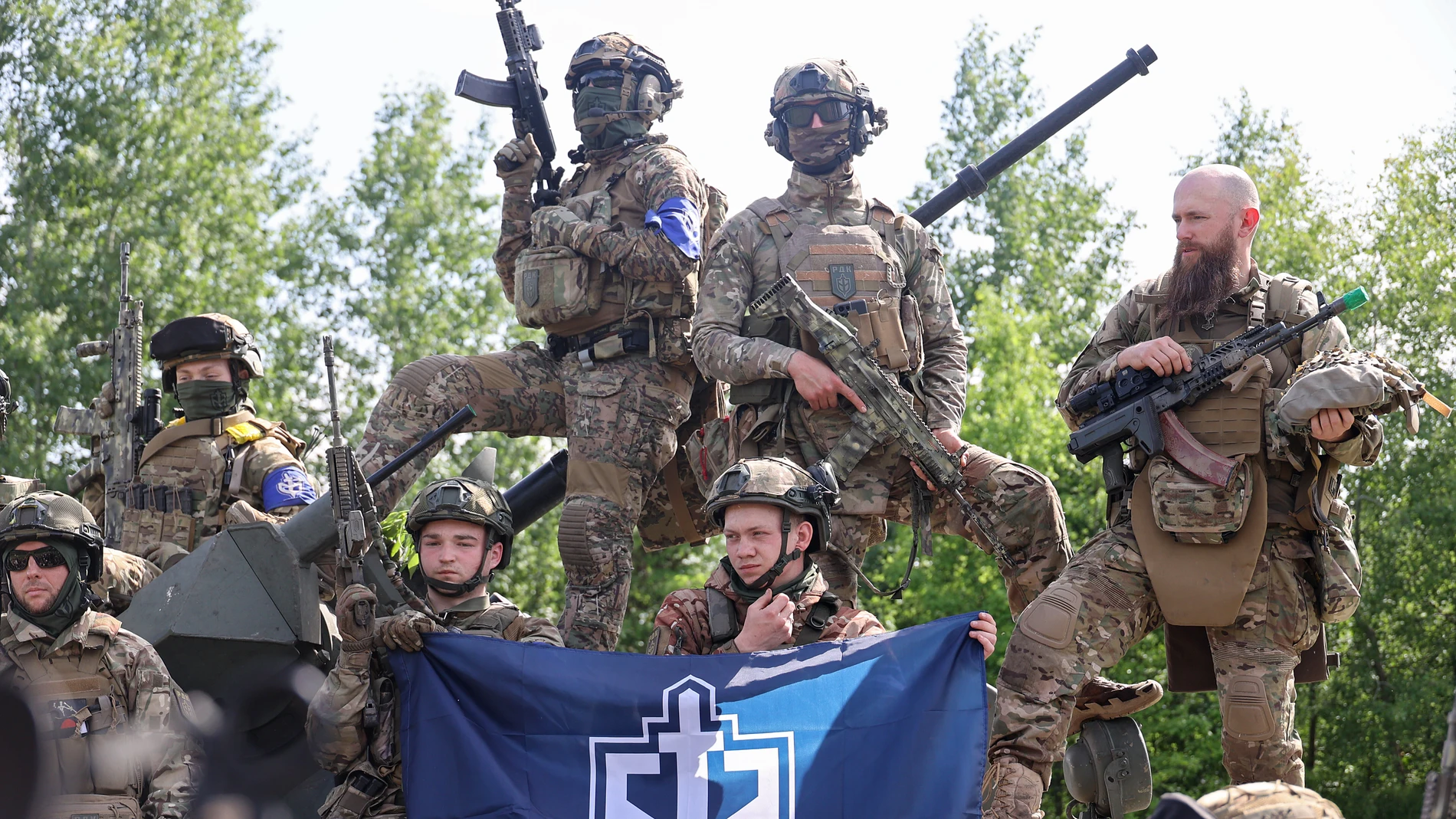 Paramilitares del grupo RDK en Rusia Paramilitares del grupo RDK en Rusia