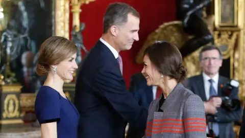 La reina Letizia y Eva Fernández