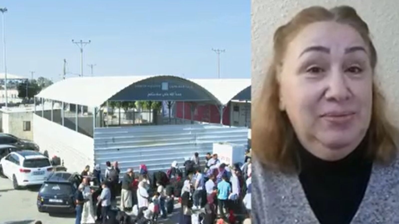 La reacción de una mujer al ver el vídeo de su hermana tras salir de Gaza: 