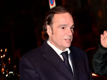 Íñigo Fernández Tapias, en el funeral de su padre Íñigo Fernández Tapias, en el funeral de su padre