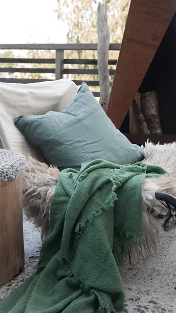 Sillón con manta Sillón con manta