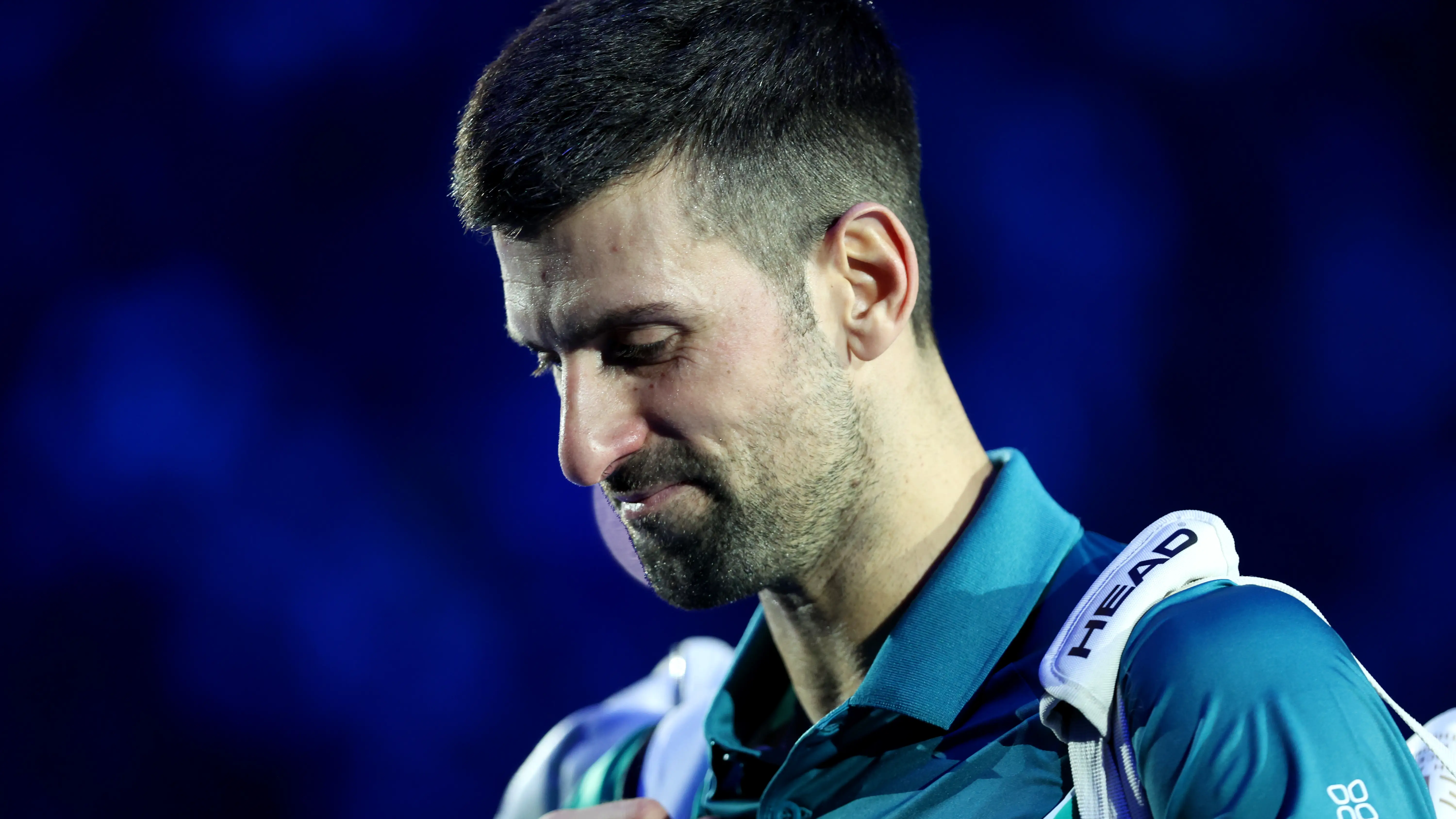 Novak Djokovic, cabizbajo tras perder ante Sinner en las ATP Finals Novak Djokovic, cabizbajo tras perder ante Sinner en las ATP Finals