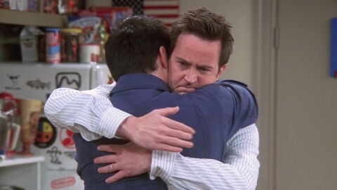 Matthew Perry Matt LeBlanc como Joey y Chandler en Friends