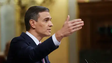 Pedro Sánchez en el debate de investidura Pedro Sánchez en el debate de investidura
