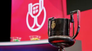 El trofeo de la Copa del Rey