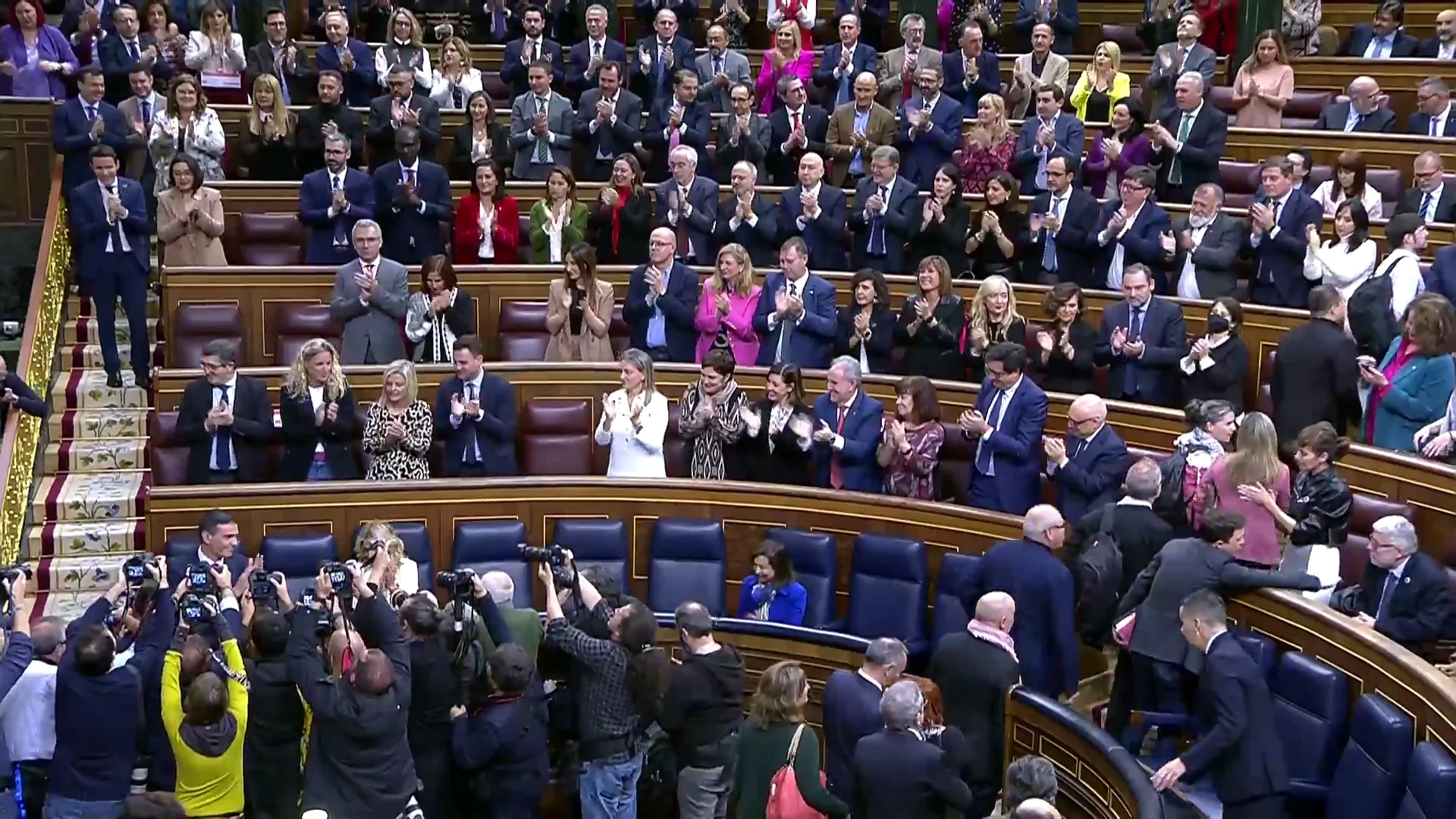 Sánchez llega al Congreso